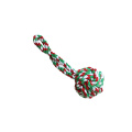 Christmas Dog Toy Set Cotton Rope TPR Tooth Cleaning Pet Chew Toy Interactive Squeaky Toy